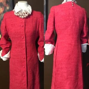 Beautiful pink fall sweater coat